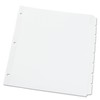 Universal 20818 Write-On/Erasable Indexes, Eight White Tabs, Letter, White
