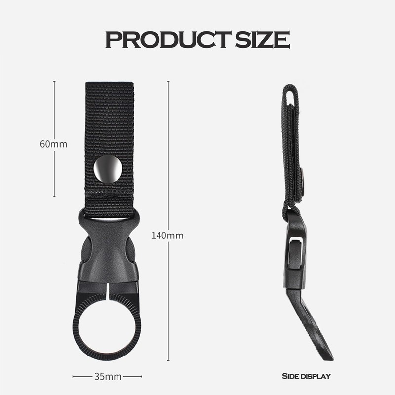 Portable Water Bottle Ring Holder Clips, Set of 4, for