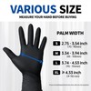 Supmedic Medical Nitrile Exam Gloves, Black 3.5 mil Powder-Free Latex-Free