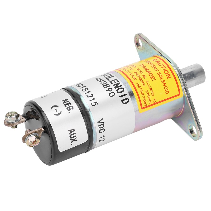 Fuel Shut Off Solenoid Valve DC12V Excavator Stop Oil Electric