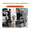 Blissfuhue Foldable RV Step Stool, Adjustable Height 6.7-9.1in,Heavy Duty Metal