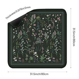 Mahjong Mat for Table - Durable Mahjong Table Cover with Unique Design, Premium Mahjong Accessories, Perfect Mahjong Gifts for Women, Game Mat for Mah Jongg and Board Game Enthusiasts (Forest Night)
