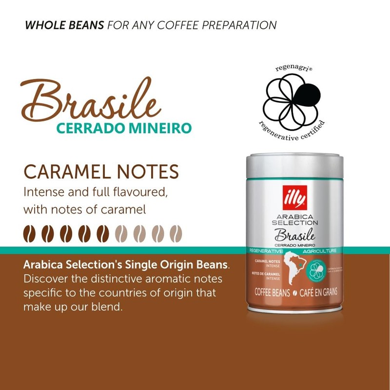 illy Coffee Beans - Sustainable Arabica Coffee Beans from Cerrado