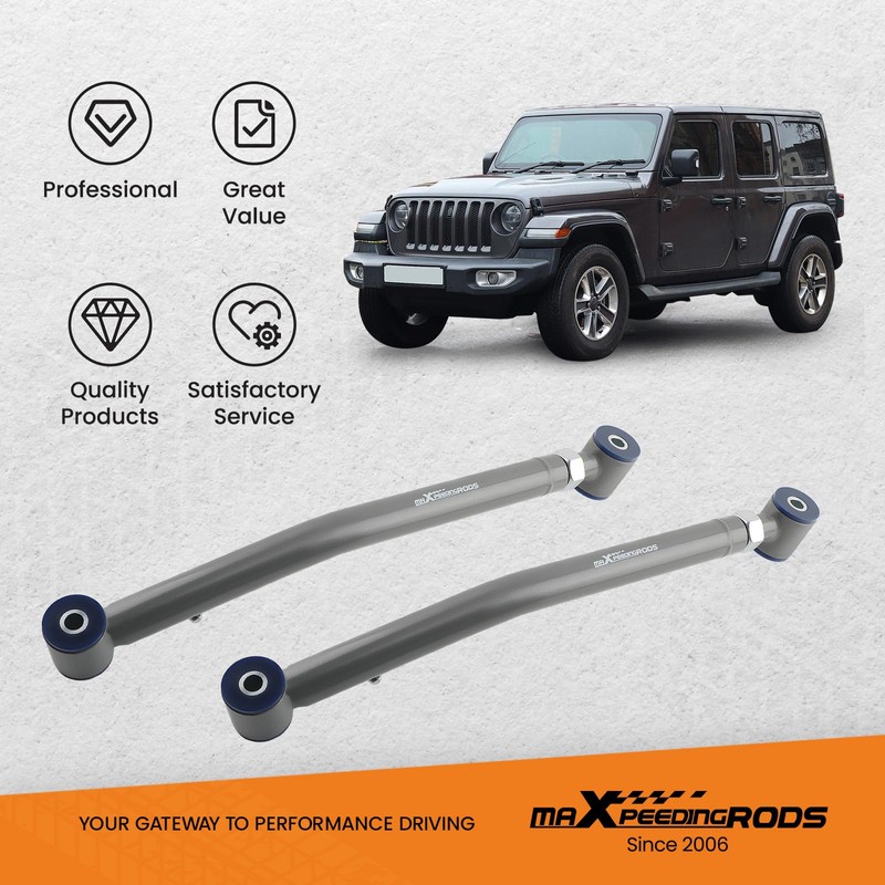 maXpeedingrods 2-4" Adjustable Front Lower Control Arm for Jeep Wrangler