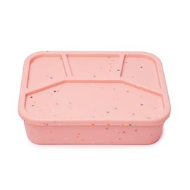 Ullabelle Leak Proof Bento Box Food-Grade Silicone Bento, BPA, Phthalate, Lead, & PVC Free - Bento Lunch Box for Daycare, Kids, & Adults - Leak Resistant Sets With Lids Snack Box Container (Pink 4)