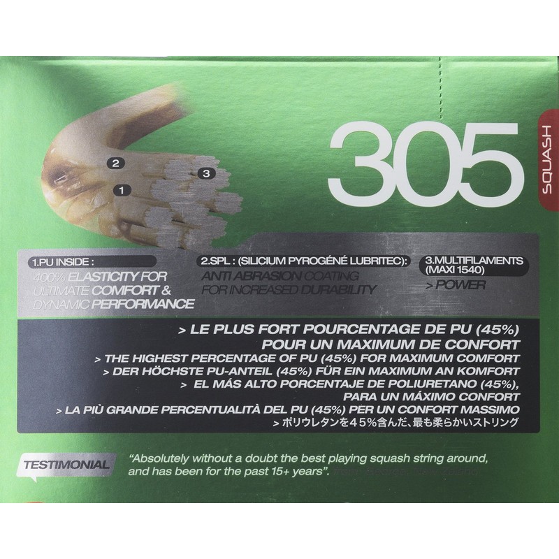 Tecnifibre Squash String, Gauge 1.20mm CLASSIC LINE 305 1.20 TF