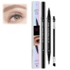 Beliefsun Eyebrow Pencil, Beliefsun 2-in-1 Dual-Ended Eyebrow Pen, Achieve Perfect Brows Instantly, With a Micro-Fork Tip (#1, ONE SIZE)