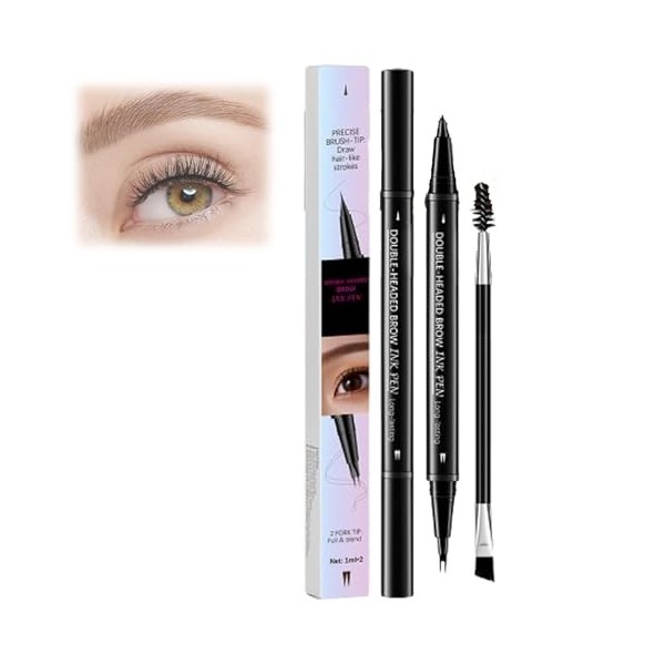 Beliefsun Eyebrow Pencil, Beliefsun 2-in-1 Dual-Ended Eyebrow Pen, Achieve Perfect