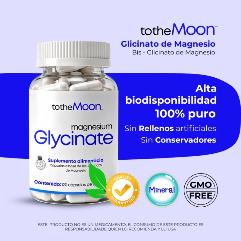 Glicinato De Magnesio Y Citrato De Potasio 120cp Tothemoonmx