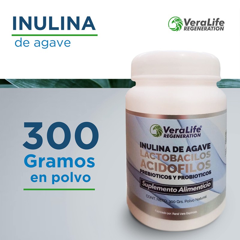 VeraLife | Suplemento Alimenticio – Inulina de Agave en Polvo