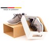 BigDean 20x Shoe Storage Brown / White with Viewing Window