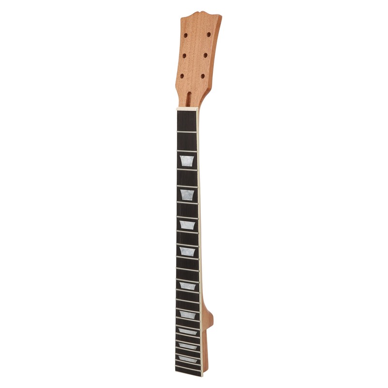 Wood Electric Guitar Neck 22Frets Rosewood Fingerboard with Trapezoidal Inlay
