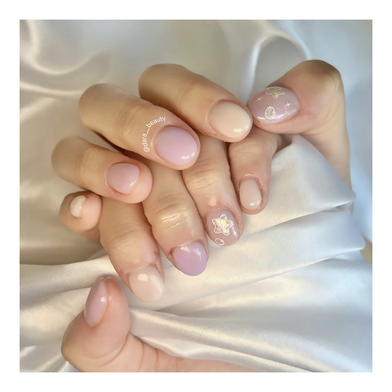 Dara Beauty July 2025 Art of the MonthLight Purple Nail❣