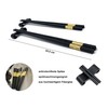 Kitchen Hero 2 Pairs of Wooden Chinese Chopsticks, Black and