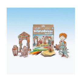 Micador jR. WorldBuilda ExpandaBits, Bluey The Paleontologist - Die Cut Shapes, Characters + Stickers + 4 Color Pencils - Color + Build + Play - Motor Skills, Creative Play - FSC Certified - Ages 3+