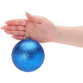 Christmas Concepts® 5 - 100 mm Large Baubles - Shiny, Matte and Glitter Design - Christmas Decorations