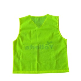 Vallerta Soccer Training Vest for Kids & Adults – Lightweight Mesh Scrimmage Pinnies, Sizes S/M High Visibility (12, Yellow Small)