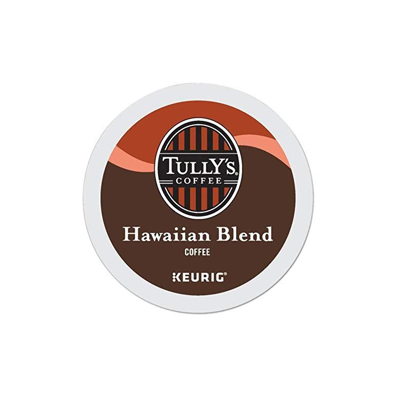 Tully's Coffee Hawaiian Blend, Single-Serve Keurig K-Cup Pods, Medium Roast