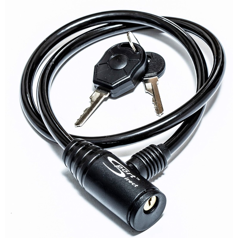 Sport DirectTM Bicycle LED Cable Lock 6mm x 76cm