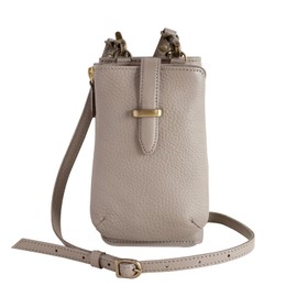 artigianoworks aw-26nns Women's Wallet Shoulder Genuine Leather Smartphone Pouch Crossbody Himeji Leather Large Capacity Stylish Present, beige, (greige)