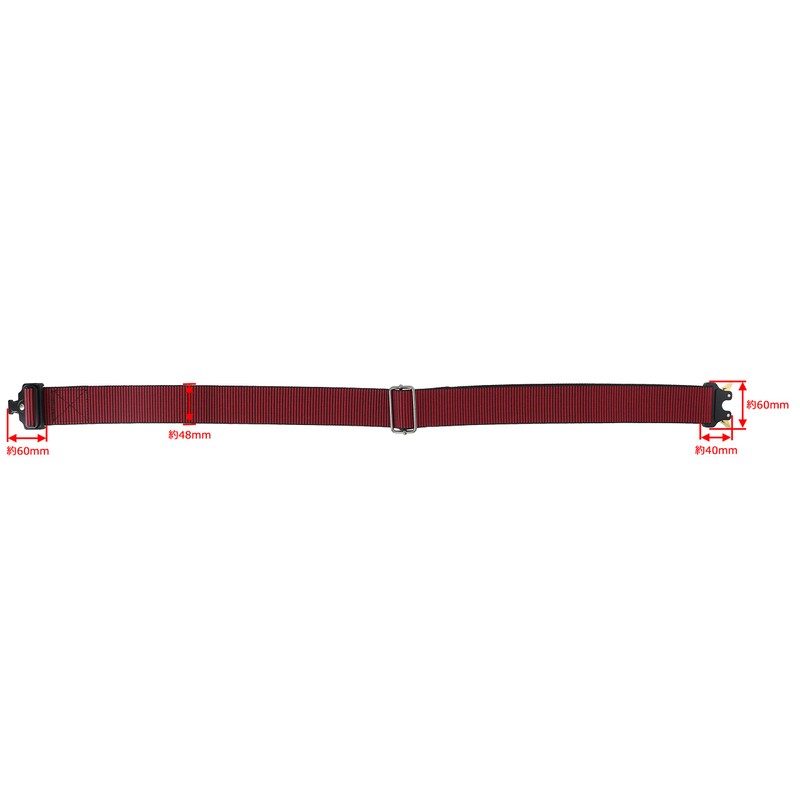 Takagi Aluminum Smooth One-Touch Work Belt, Tough, 1.9 inches (48
