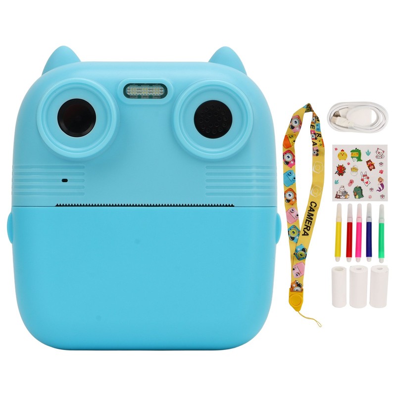 Kids Digital Print Camera HD 1080P Front Rear Dual Lens