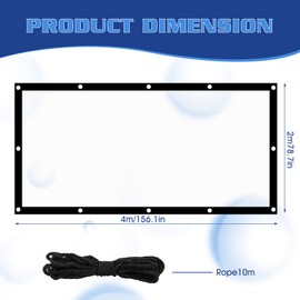 Gugxiom Tarpaulin with Eyelets, 2 x 4 m Heavy Duty Transparent Tarpaulin, PVC Garden Tarpaulin, Transparent Tarpaulin for Outdoor Chicken Coop Patio Lawn Greenhouse Barn (2 x 4 m)