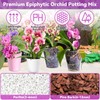 Riare 6QT Orchid Potting Mix, Natural Orchid Bark Potting Mix