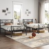 Yaheetech 2 Pcs Classic Metal Platform Bed Frame with Headboard