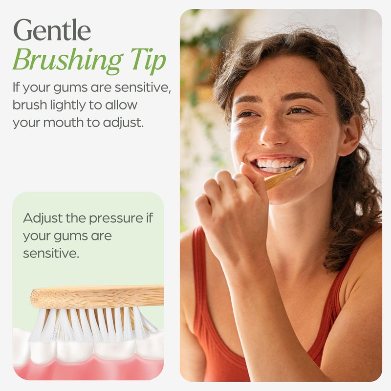VIVAGO Bamboo Toothbrushes 10 Pack - BPA Free Soft Bristles