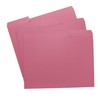 Pink File Folders, 1/3-Cut Tabs, Letter Size, 12-Pack – Durable