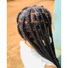Large Knotless Box Braids Full Lace Wig, 1/613 Blonde, Braided