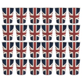 Robelli 24 x Union Jack Tableware King's Coronation Cardboard Cups