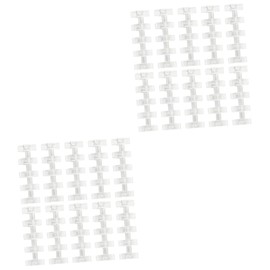 Operitacx 2sets Binder Fastener Board Clip Key Chain Rings Loose Leaf Paper College Ruled Clips Loose Leaf Paper Wide Ruled Brads Paper Fasteners Chains Book Rings Stickers Prongs 10pcs*2