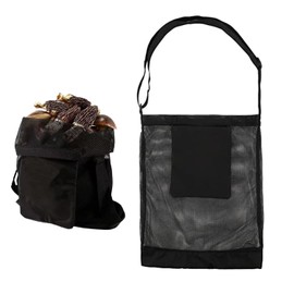 MEISO Mushroom Hunting Bag, Fruit Picking Bag, Mushroom Food Bag, Hunting Net Bag, Harvest Mushroom Basket, Mesh Food Bag, Collector's Bag, Foldable Mesh Bag with Large Capacity, for Camping, Travel,