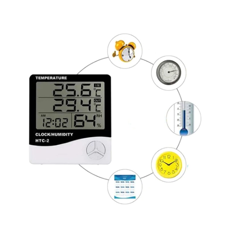 Digital Hygrometer Thermometer, Hygrometer Gauge Temperature Waterproof External Probe with