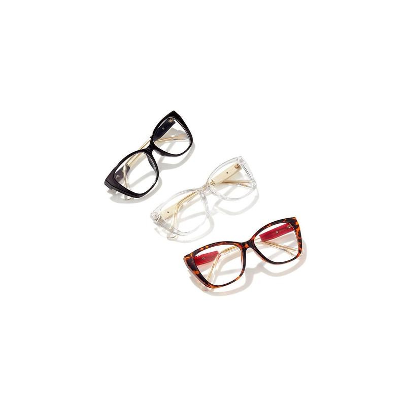 The Camille Blue Light Glasses - Color: Caviar Black