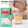 RINGSUN Zip Lock Bags, 65-Pack 3-Size Reusable Food Storage Ziplock
