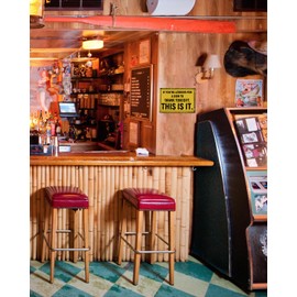 ALKB Bar Accessories for Home Bar Decor, Funny Wall Decor Vintage Bar Sign for Man Cave Decor - 8 x 12 Inch