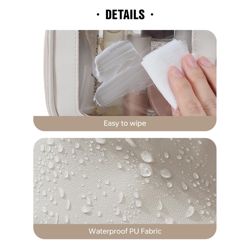 EACHY Travel Makeup Bag Clear Makeup Bag, Small Makeup Bag