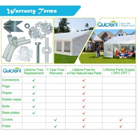 Quictent 10'X20' Heavy Duty Carport Car Canopy Party Tent Boat Shelter