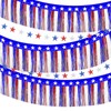 4 Pack 4th of July Decorations, 39 Feet Patriotic Foil