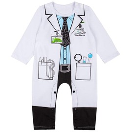 LENSOUS Baby Boys' Scientist Costume Bodysuit (Scientist, 3-6 Months)