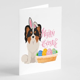 Tricolor Papillon Easter Greeting Cards and Envelopes Pack of 8