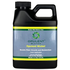 Opulent Blends Opulent Nickel | 16 fl. oz. | Liquid Nickel Fertilizer | Aids in Disease Tolerance, and Nitrogen Metabolism and Fixation
