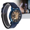 FORSINING Automatic Mechanical Watch Waterproof PU Leather Strap Men Wristwatch