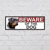 Shawprint Limited Rottweiler BEWARE OF THE DOG METAL GATE SIGN