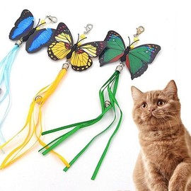 SellerHub PET Cat Fishing Rod Refill Replacement Butterfly Kasha Kasha (S30683340) / PET 고양이 낚시대 리필 교체 나비 카샤카샤 (S30683340)
