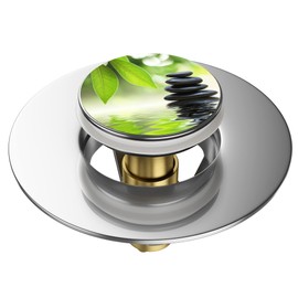 Sanilo Pop-Up Sink Plug, Many Beautiful Universal Pop-Up Drain Plugs with Motif, Drain Fitting (Harmony)