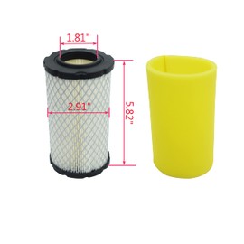 MIU14395 Filtro de aire para John Deree D100 D105 D110 D130 D140 D160 D170 D125 L105 L107 LA135 Tractor cortacésped para 796031 797704 5913 4 59 59 4201 con bomba de combustible y filtro de aceite